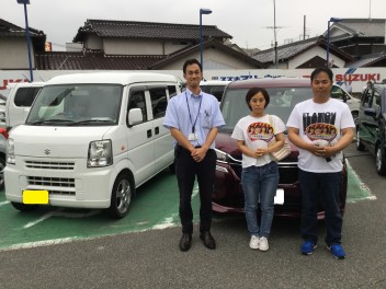 クラレットレッドのソリオご納車です！